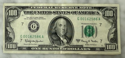 Rare Uncirculated Series 1963A  $100 bill District #7 Chicago  - Image 1 of 2