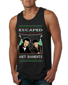 Camiseta sin mangas clásica de Escaped Bandits para hombre película de vacaciones en casa - Imagen 1 de 9