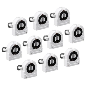 Uxcell 10Pcs T8 Fluorescent Light Holder G13 Base Non-Shunted Tombstone Lamp Soc - Picture 1 of 12