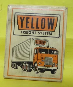 Yellow Freight System Advertising Premium Glasses Magic Lens Tissue Vintage - Picture 1 of 3
