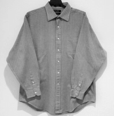 Men's Daniel Cremieux Button Front Dress Shirt, Long Sleeve, Gray, XXL, 171/2 35 - Image 1 of 4