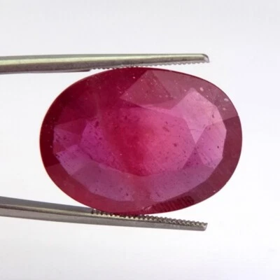 Shola Genuine 26.21 Ct Natural Pink Red Ruby Huge Flat Cut Madagascar - Image 1 of 4