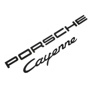 🚚Gloss Black Porsche Cayenne Letters Rear Badge Emblem Deck Lid 958-559-675-01 - Picture 1 of 5