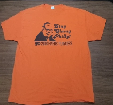 Philadelphia Flyers 2016 playoffs mens xl tshirt Stay Classy Philly! Cover