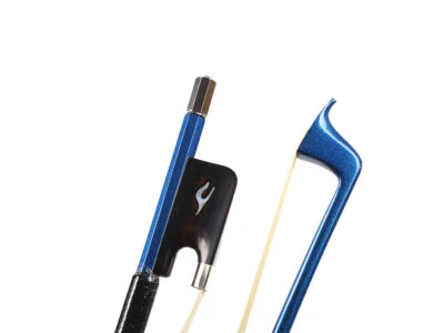 Arco de violonchelo 4/4 color fibra de carbono ébano rana pelo de caballo natural incrustación de solapa Foto 1 de 4