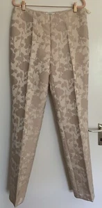 ♣ Neu Jacquard Hose GENNY Schurwolle Seide Baumwolle It 46 D 40 made in Italy - Bild 1 von 11
