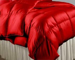 1000 TC Satin Silk 7 PC(Comforter Set+Duvet Set+Bed Skirt)US Size & Solid Colors