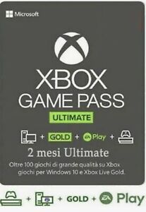 2 Mesi Xbox Game Pass ULTIMATE - Xbox e Pc - Consegna Immediata Internazionale