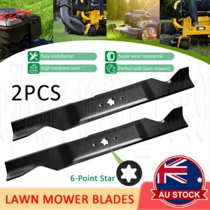 2Pcs Blades Suitable For 42" Cub Cadet Mtd Ride On Mowers 942-0616a 942-04312 AU - Picture 1 of 12