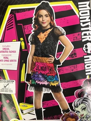 Disfraz Monster High Skelita Calaveras Niño Mediano 8-10 Halloween Conjunto Vestido Foto 1 de 4