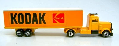 Matchbox Two-Pack 24A Peterbilt Box Truck Vorserie gelb "Kodak" nie erschienen  - Bild 1 von 4