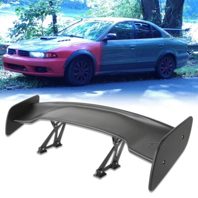 For Mitsubishi Galant 46'' GT Rear Trunk Spoiler Tail Racing Wing Lip Mat Black - Image 1 of 4
