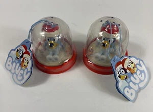 2 Bluey Toy Christmas Ornament 2.5” Figure - BLUEY IN SANTA HAT with Gift Tag, - Picture 1 of 13