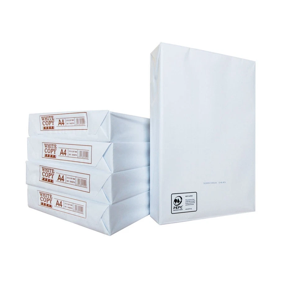 WHITEBOX Copier Paper A4 75gsm White Ream Wrapped 2500 Pack Sheets Inkjet Laser WX01087