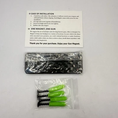 New 3 PCS Gun Magnet Mount Magnetic Holder Holster Concealed Pistol Car Desk Bed - Image 1 of 3