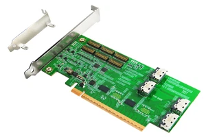 PCIe x16 mit ReDriver auf MCIO 38P SFF-TA-1016 Quad Port AIC GEN 5 - Bild 1 von 9