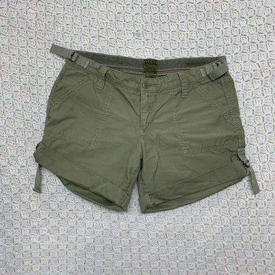 Lucky Brand Mini Shorts Woman Size 28 Green Military Army outdoor Camp Hiking - Image 1 of 4