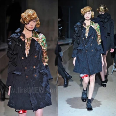 Comme Des Garcons 复古材料束带丝绸袖 AD2011 日本制造 — 第 1/4 张图片