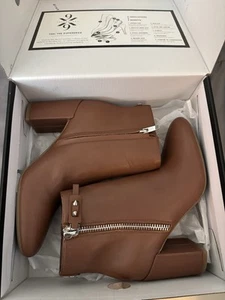Nine West Brown Stiletto Boots Women's Size 6.5 NEW IN BOX - Picture 1 of 7