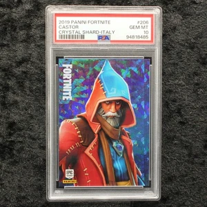 Panini Fortnite Series 1 PSA 10 Castor #206 Crystal Shard Italy Epic Games Cards - Picture 1 of 2