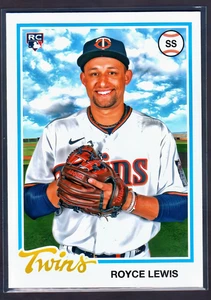 2022 Topps Archives Variation #116 Royce Lewis Yellow Team Blue Border SP RC - Bild 1 von 1