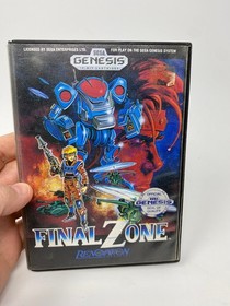Final Zone Sega Genesis 1990 CIB Complete Tested/Working