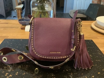 MICHAEL KORS”BROOKLYN” GORGEOUS HOBO SADDLE SHOULDER BAG RRP $599 - Image 1 of 4