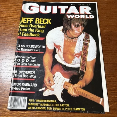 VTG 1981 Guitar World Magazine Jeff Beck Allan Holdsworth Phil Upchurch Vintage - Image 1 of 4