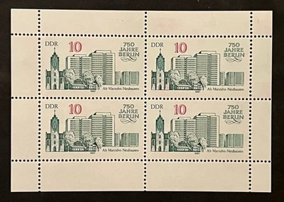 Travelstamps: 1987 Germany DDR Stamps #2628a Block - 250th Berlin Anniv MNH OG - Image 1 of 4