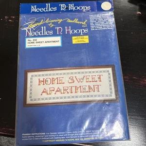 Needles N Hoops Home Suite Apartment, Needle Point Kit no. 332 Vintage 7 X 19. - Picture 1 of 6