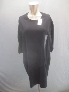 NWT HB Size 1XLT Mens Black 100% Cotton Short Sleeve Crew Neck Casual TShirt 807 - Picture 1 of 9