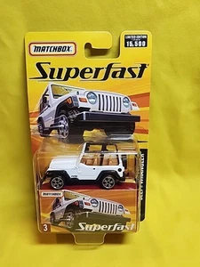 Matchbox Superfast 2005  White Jeep Wrangler #3 Edition 1/ 15500 NOS 🔥H - Picture 1 of 10