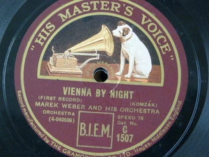 78 rpm 12" MAREK WEBER ORCH vienna by night 1&2 - Picture 1 of 1