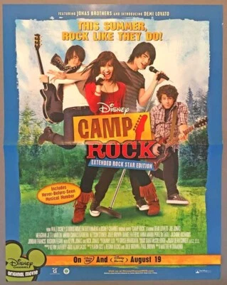 Póster Camp Rock con The Jonas Brothers, Demi Lovato, Hannah Montana -- NUEVO Foto 1 de 4