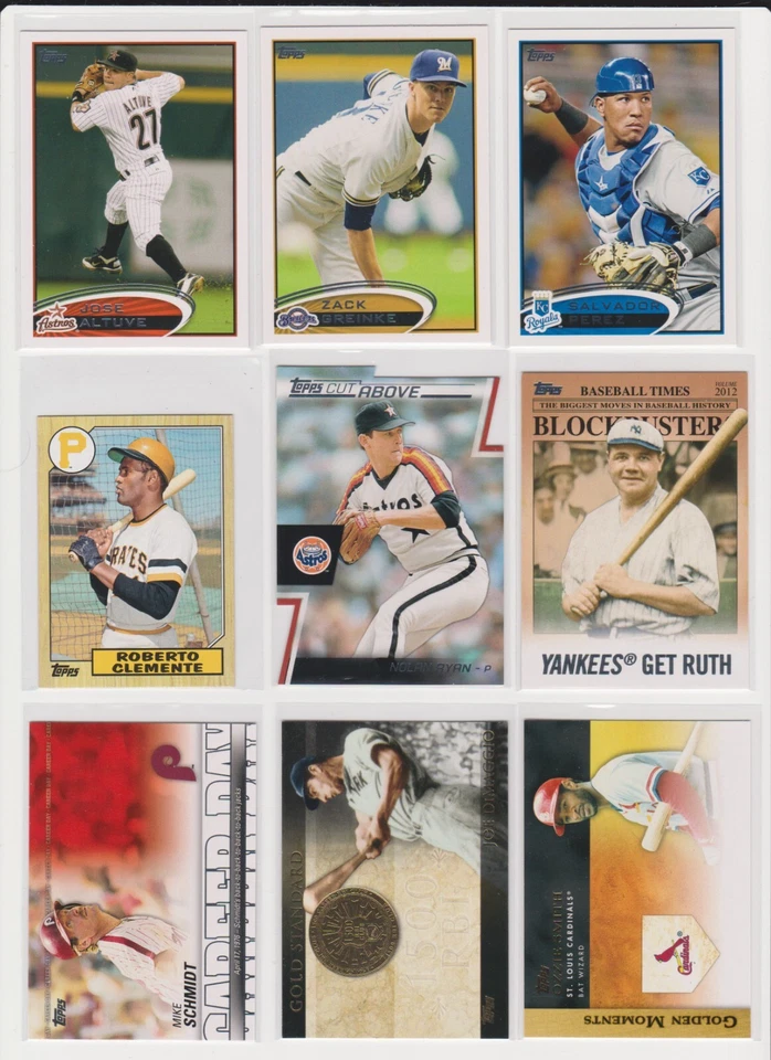 2012 Topps Baseball you pick base stars RC rookie insert Hall Of Famers NM - Image 1 of 1