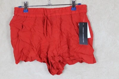 FRENCH CONNECTION 全新女式 MARG LITTLE VENICE 红色短裤全新带标签 B7F1 — 第 1/4 张图片