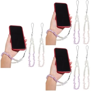 3 sztuki Łańcuszek na telefon komórkowy Anti-lorene Łańcuchy telefoniczne Telefon-Charm-Kryształ - Zdjęcie 1 z 12