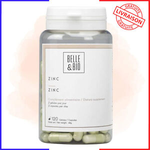 Belle&Bio - Zinc - 120 gélules - 37,5 mg/gélule - Capillaire