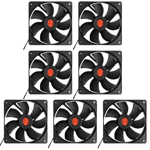 7er Set PC Lüfter 120mm 3000 U/min Drehzahl Minute Kühlung Rig Mining - Bild 1 von 9