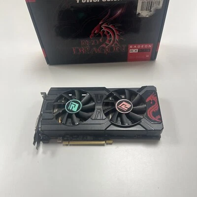 Power Color Red Dragon AMD Radeon Rx 570 8GB GDDR5 AXRX 1 HDMI 3 Display Ports  - Image 1 of 4