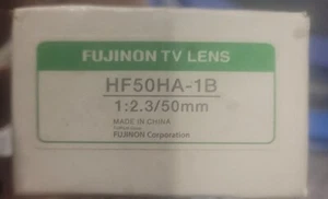 Fujinon TV Lens HF50HA-1B 50mm Fixed Focal Lens NIB - Picture 1 of 3