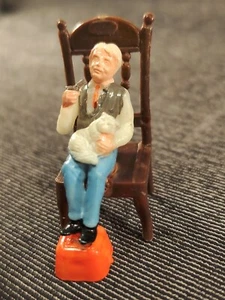 Home Decor Dollhouse Grandfather Pipe Cat Miniature Accessory Hong Kong Vtg Rare - Picture 1 of 11