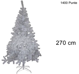 ALBERO DI NATALE COLORAZIONE BIANCO DI 270CM CON 1400 PUNTE COD. 7617 - Foto 1 di 6