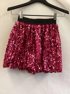 The Children's Place pink and black sequined Pull On skirt Girls Sz 10/12 - Picture 1 of 10