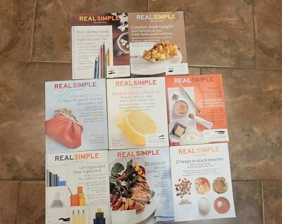 Lot of 8 Real Simple Magazines:   January 2009 To August 2009.  - Image 1 of 4