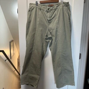 Pantalón de Jean Judy Blue Greenwich tiro alto costura frontal recto verde salvia plus 22W - Imagen 1 de 6