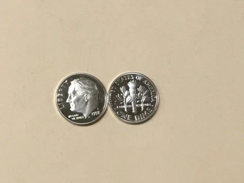 1997 S SILVER GEM PROOF ROOSEVELT DIME. THIS IS REALLY NICE! HIGH GRADE! Cover