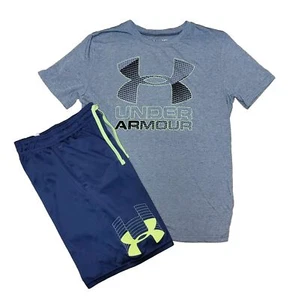 Under Armour Youth Medium (10-12) Athletic Shorts & Crewneck Tshirt Outfit - Picture 1 of 9