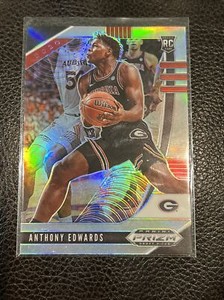 2020-21 Panini Prizm Draft Picks Silver Prizm Anthony Edwards #1 Rookie RC