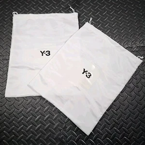 Adidas Y-3 White Satin Rectangle Shoes Dust Cover Bag 15" X 12 3/4" inch—1 Pair - Picture 1 of 4